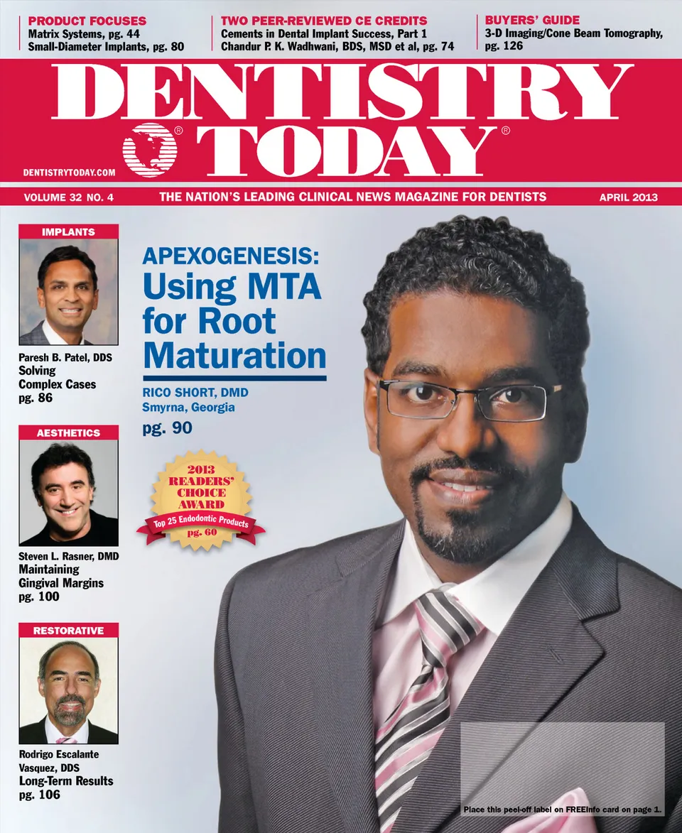 Dentistry Today — April 2013 cover