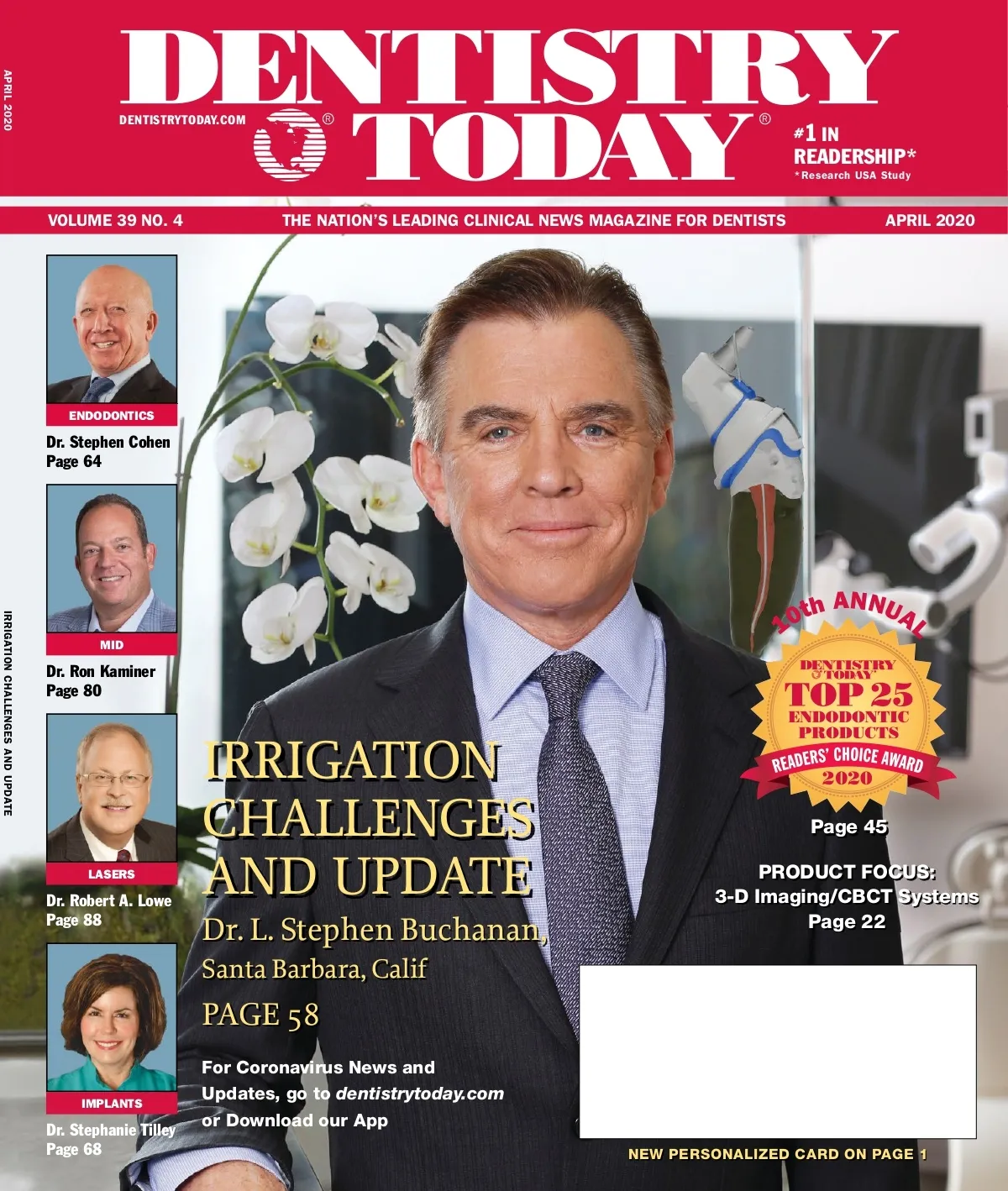 Dentistry Today — April 2020 cover