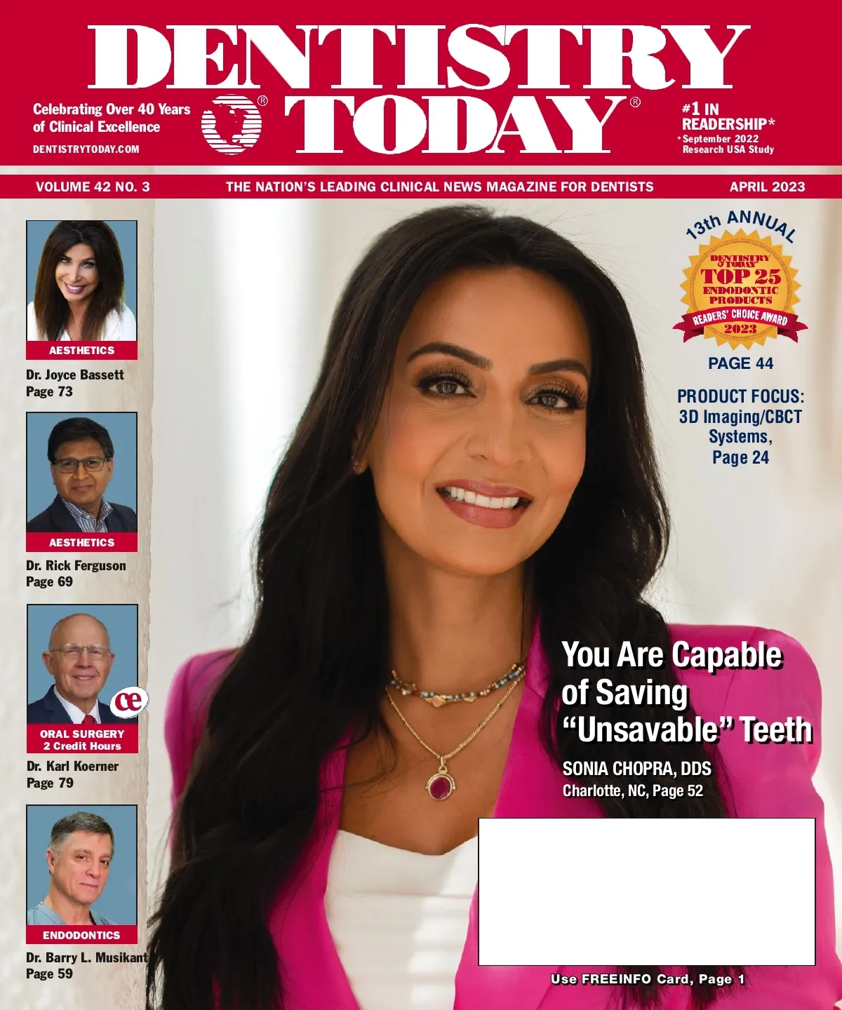 Dentistry Today — April 2023 cover