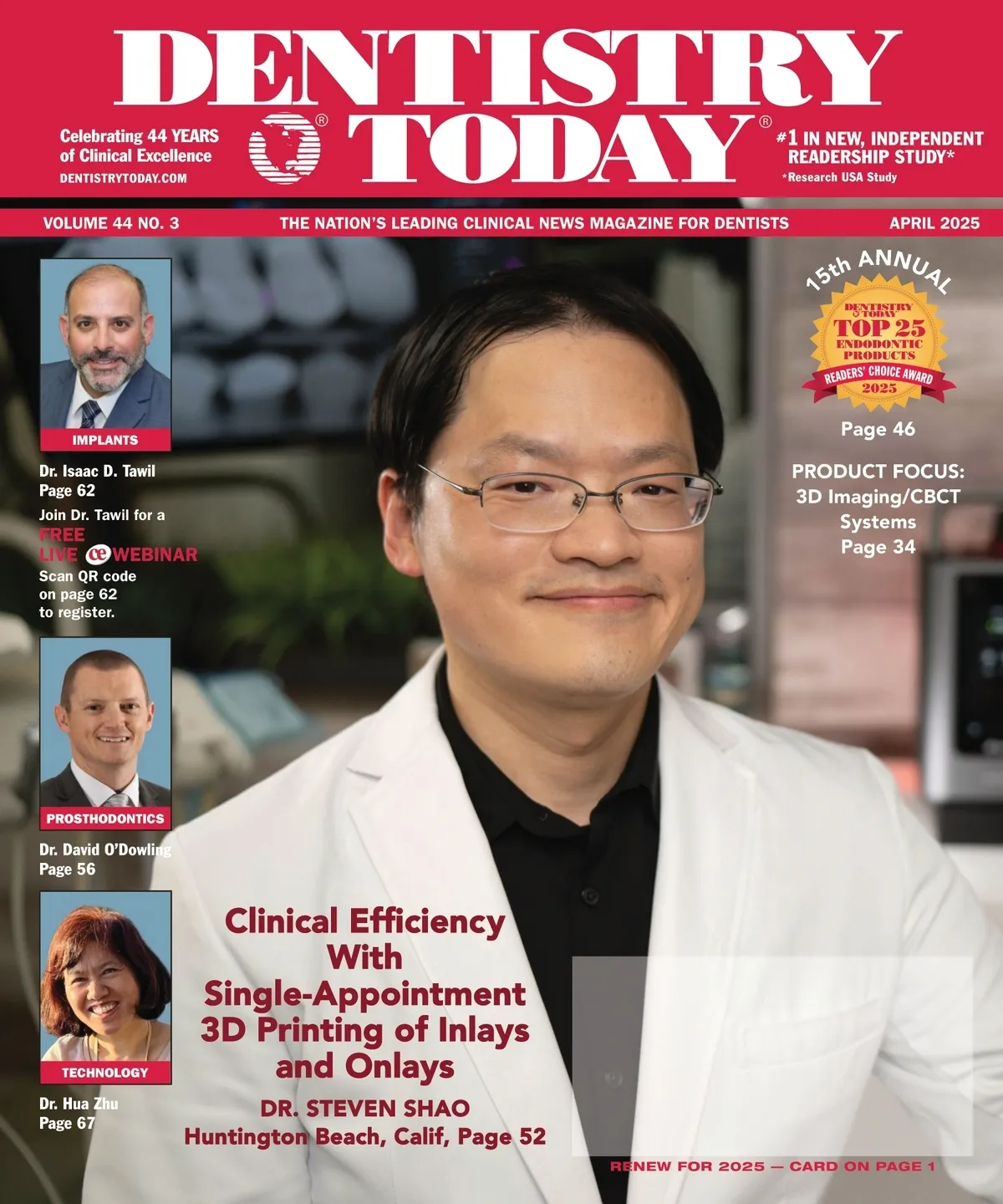 Dentistry Today — April 2025 cover