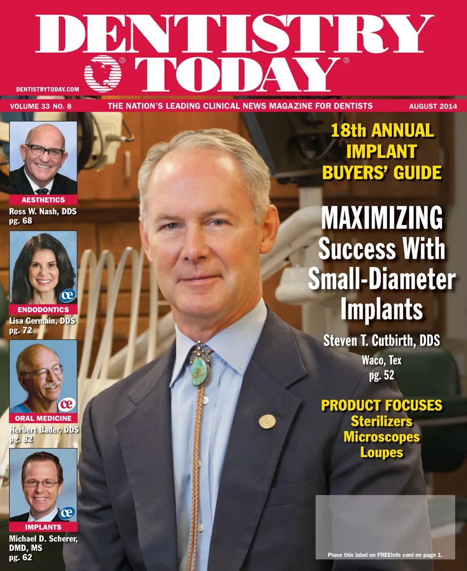 Dentistry Today — AUGUST 2014 cover