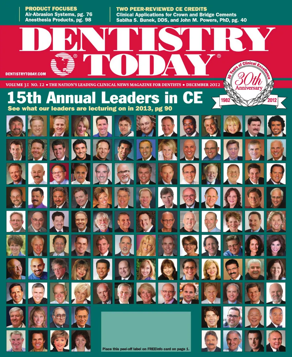 Dentistry Today — December 2012 cover
