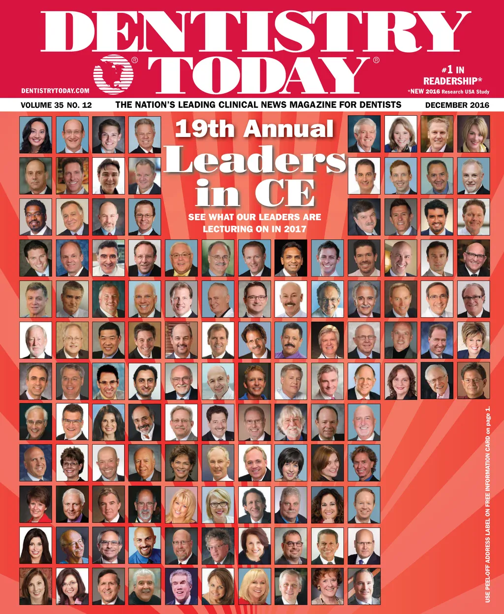 Dentistry Today — December 2016 cover