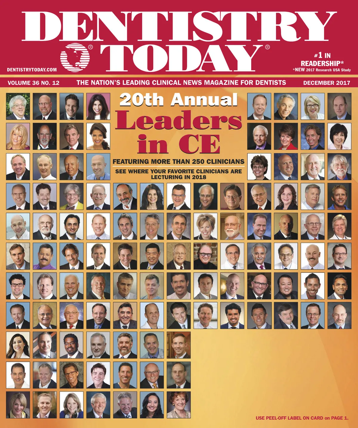 Dentistry Today — December 2017 cover