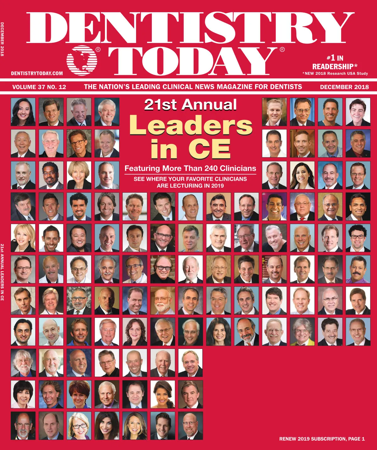 Dentistry Today — December 2018 cover