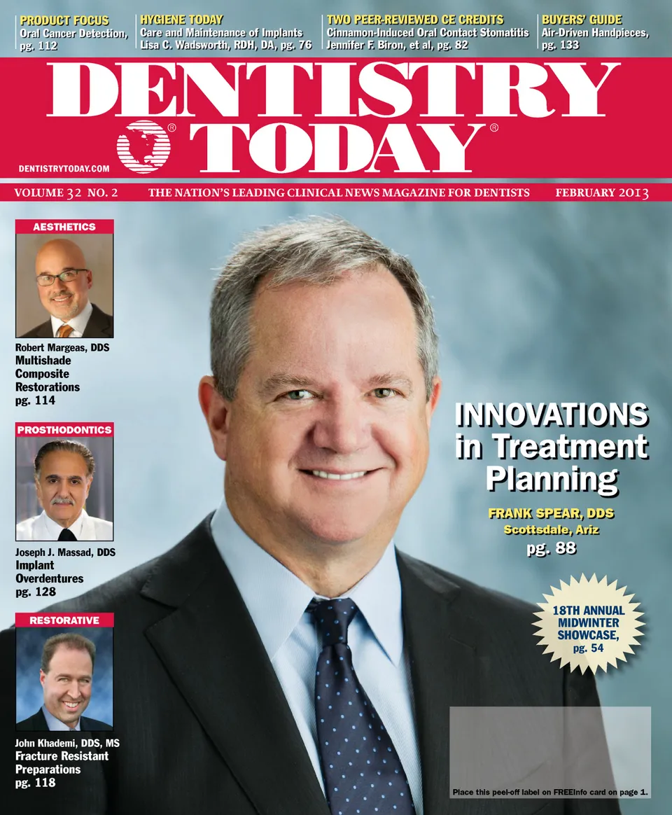 Dentistry Today — February 2013 cover