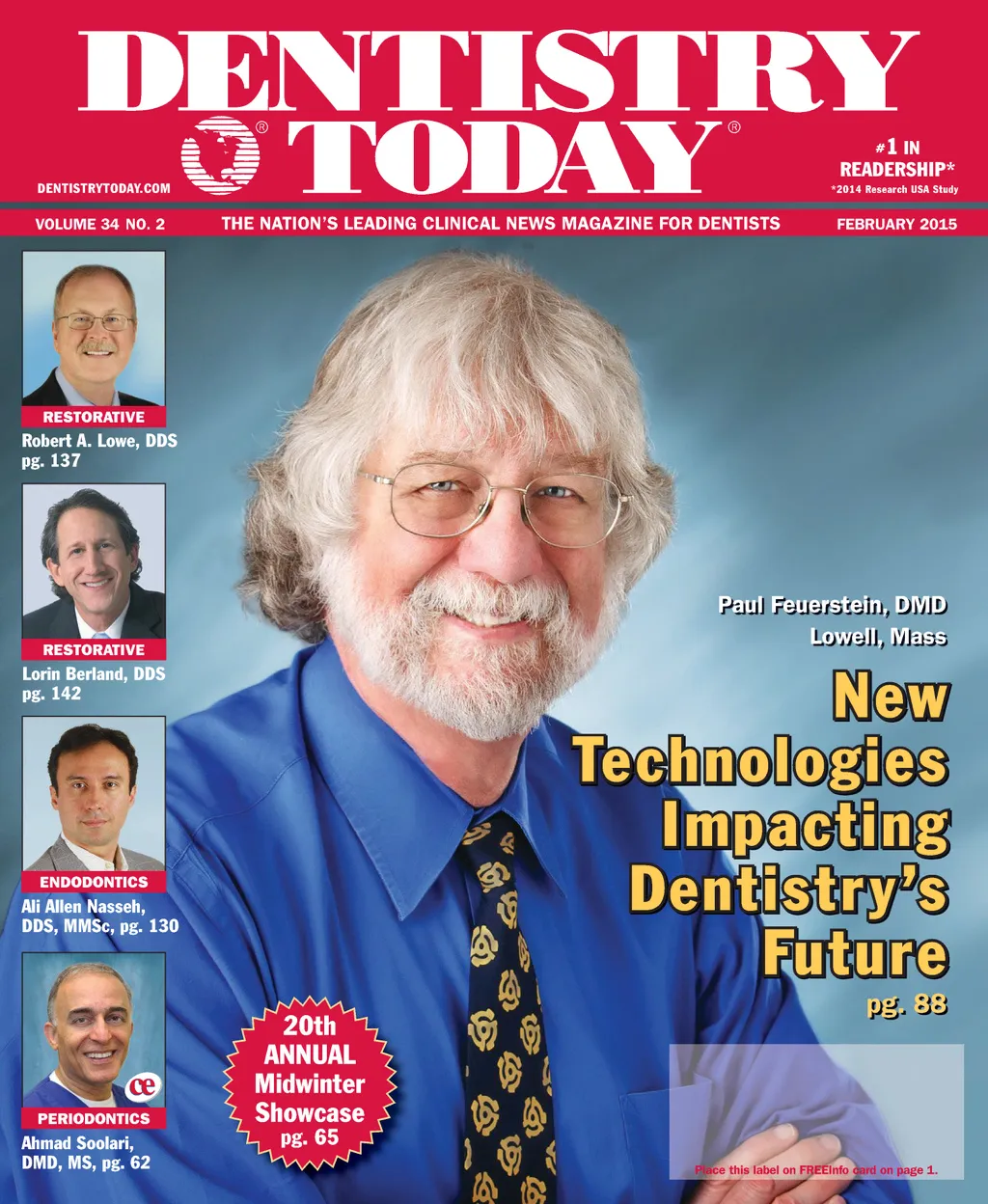 Dentistry Today — February 2015 cover