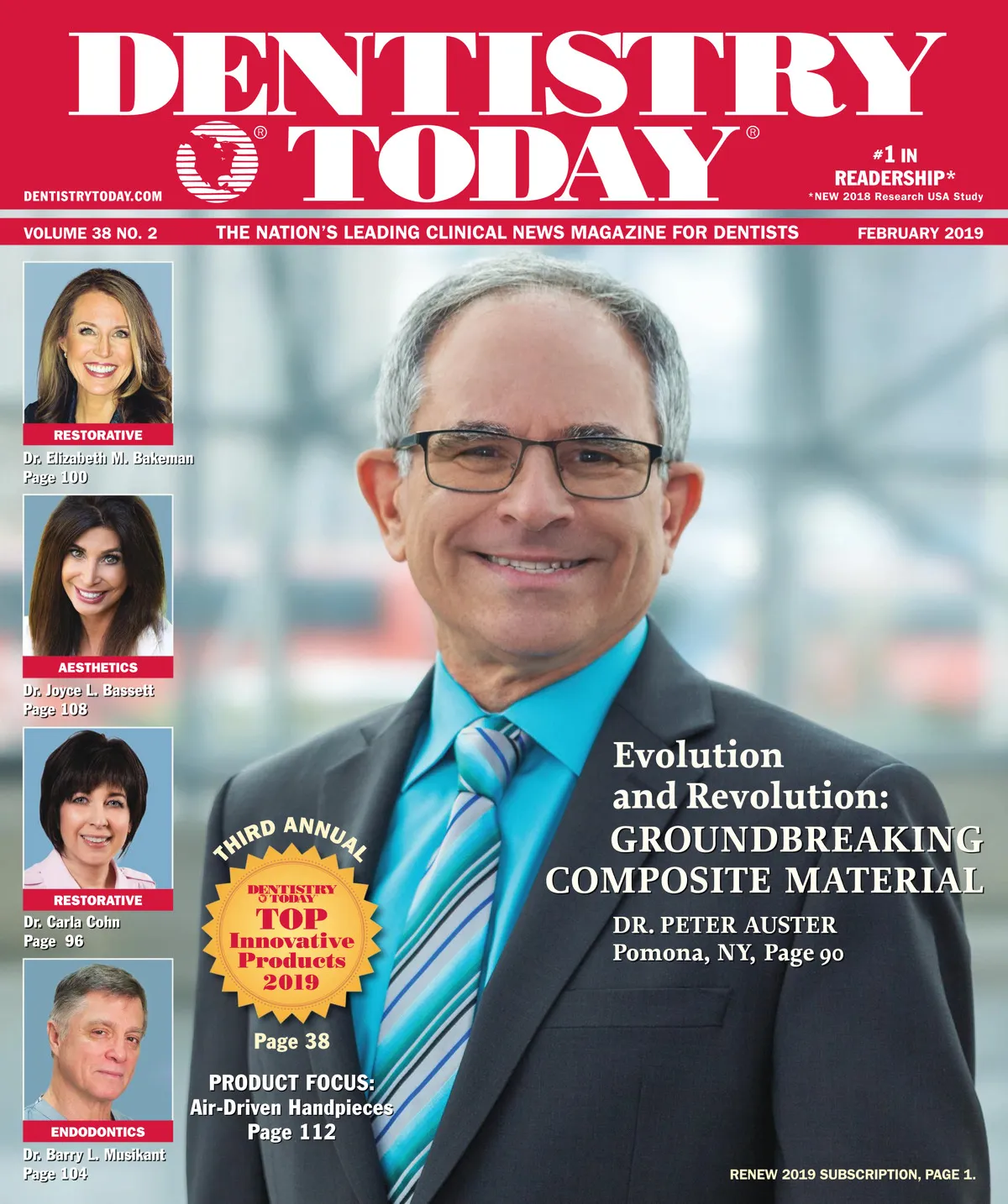 Dentistry Today — February 2019 cover