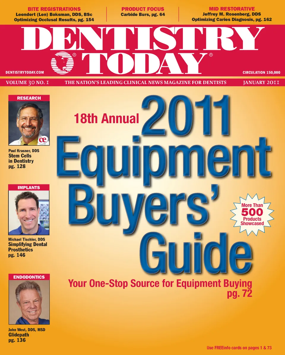 Dentistry Today — January 2011 cover