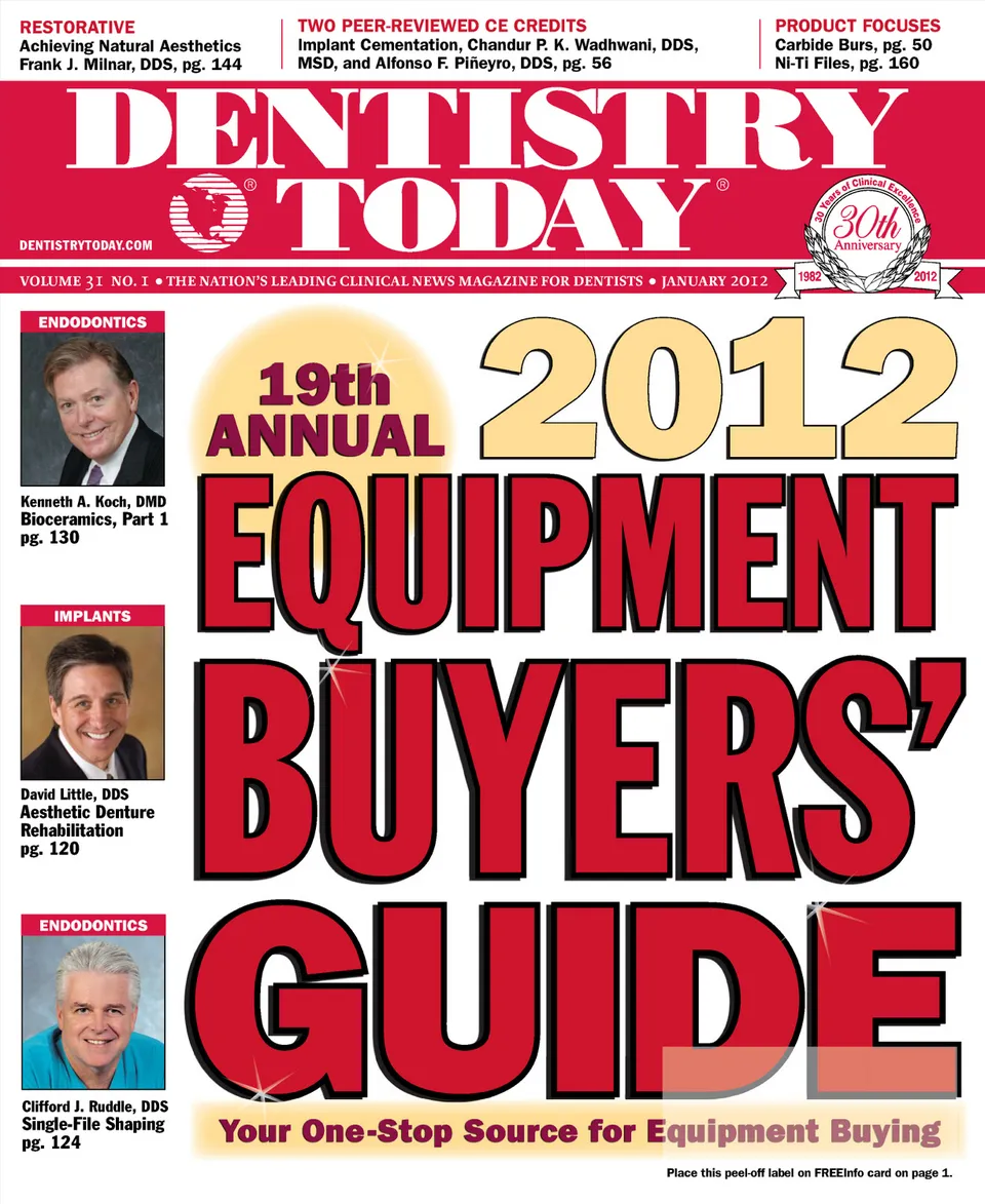 Dentistry Today — January 2012 cover