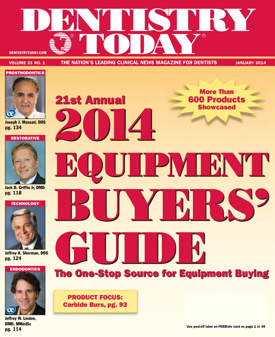 Dentistry Today — JANUARY 2014 cover