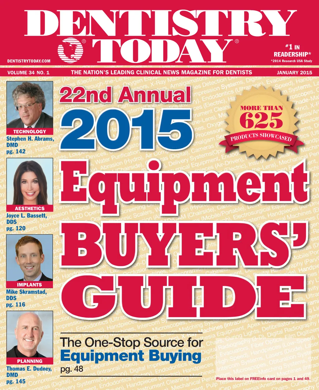 Dentistry Today — January 2015 cover