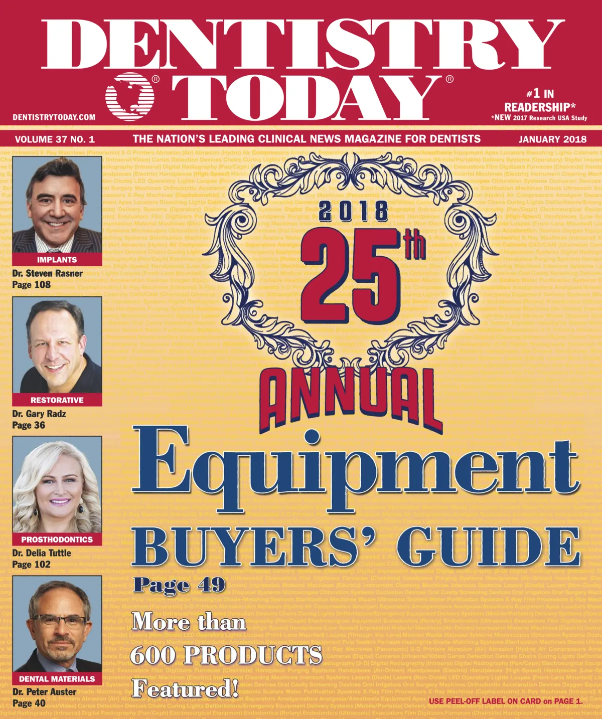 Dentistry Today — January 2018 cover