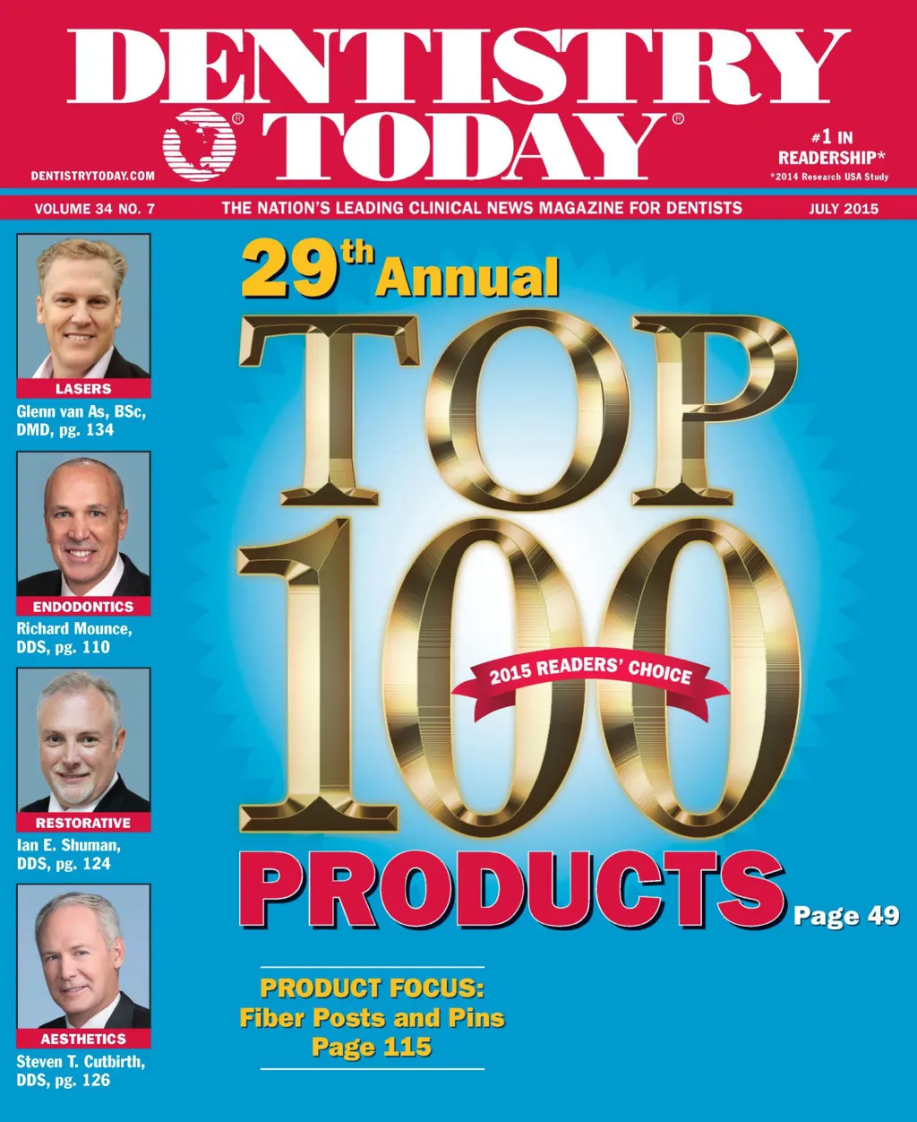 Dentistry Today — July 2015 cover