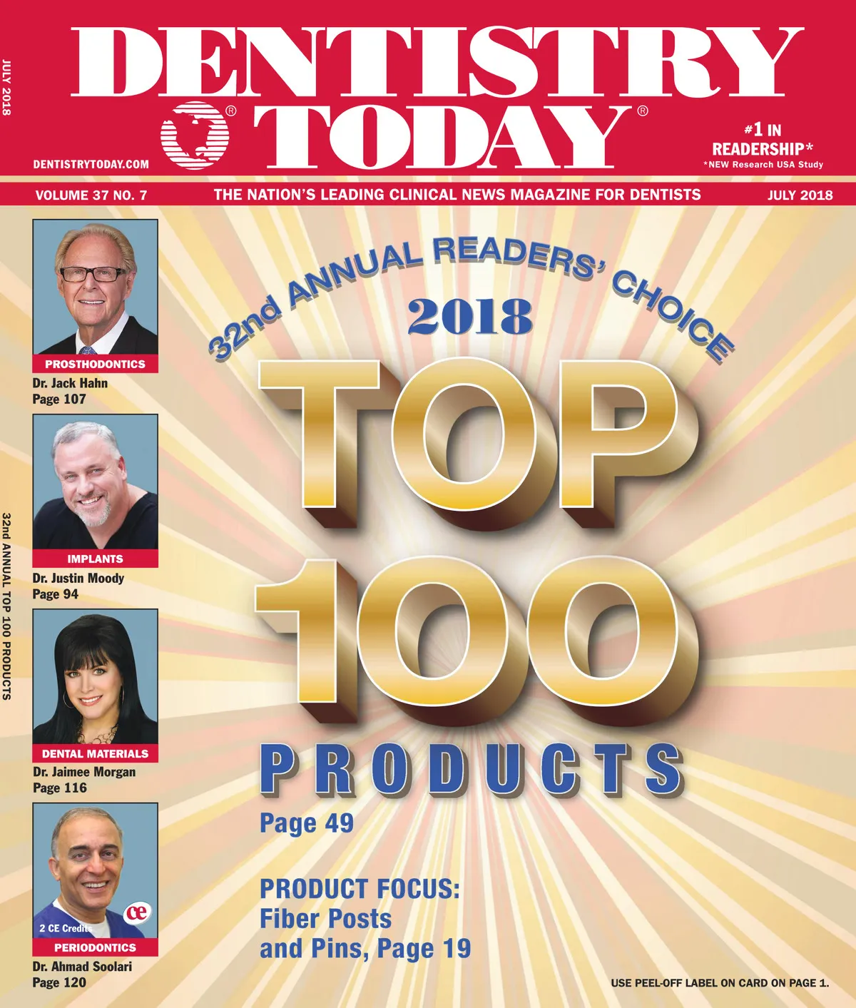 Dentistry Today — July 2018 cover