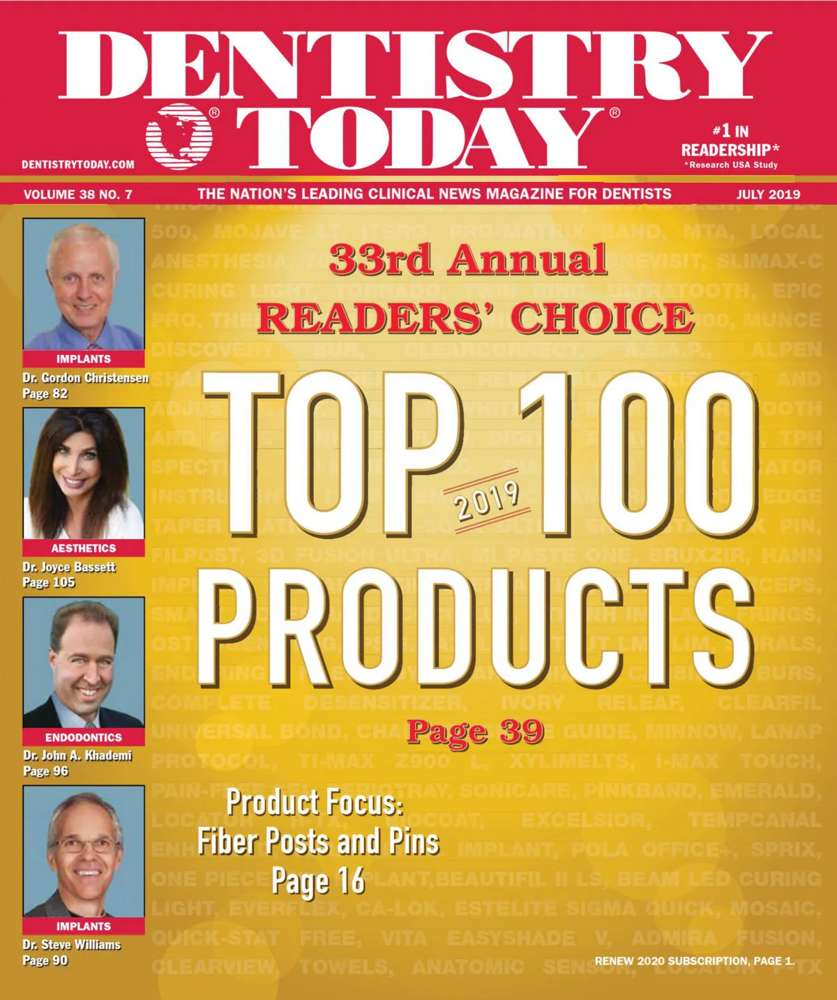 Dentistry Today — July 2019 cover