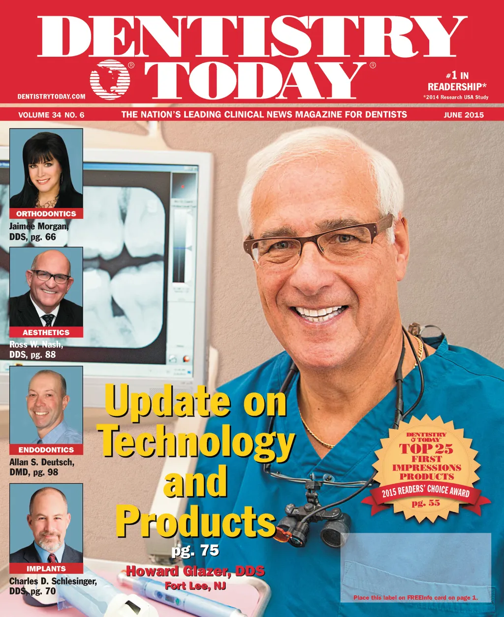Dentistry Today — June 2015 cover