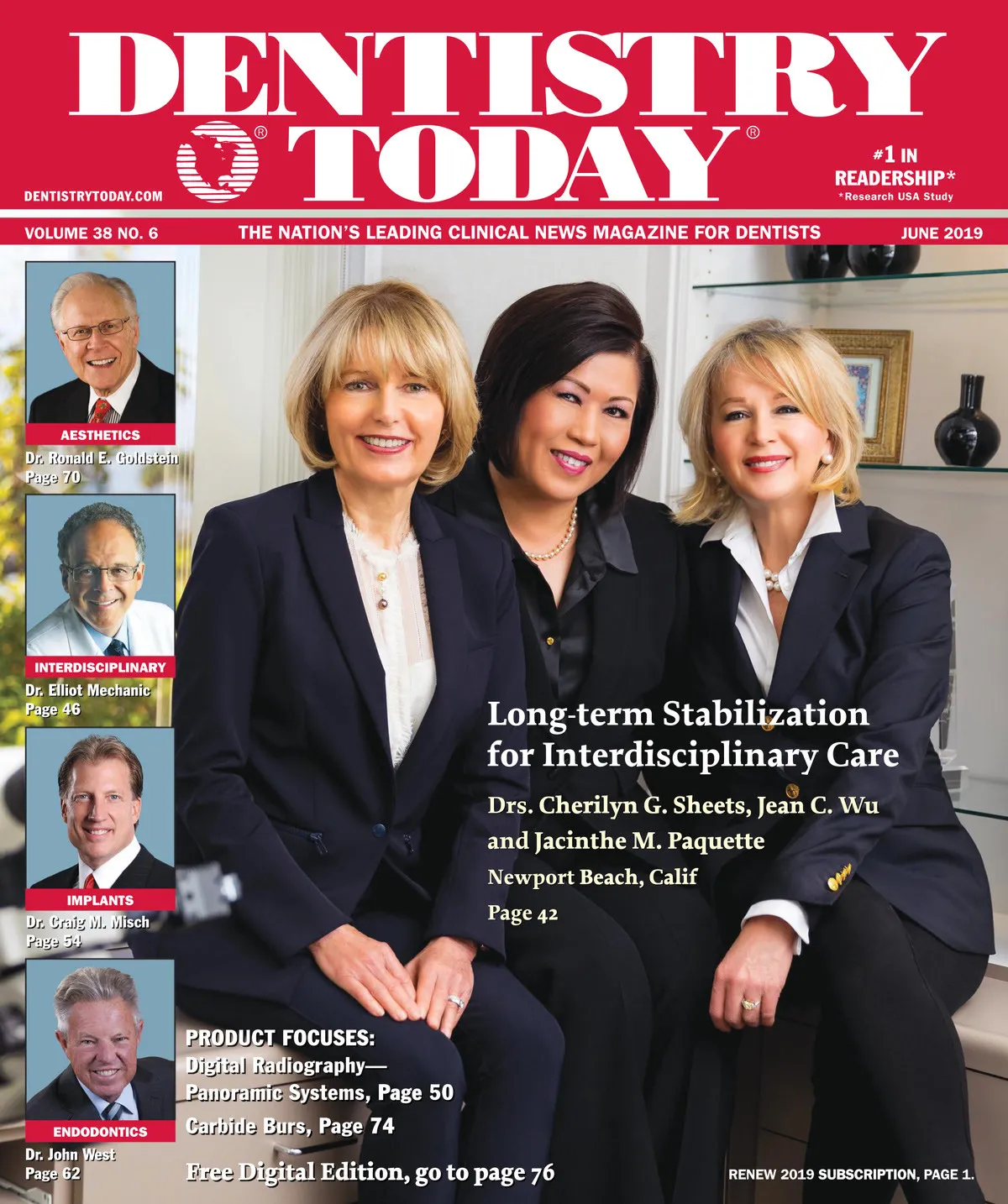 Dentistry Today — June 2019 cover