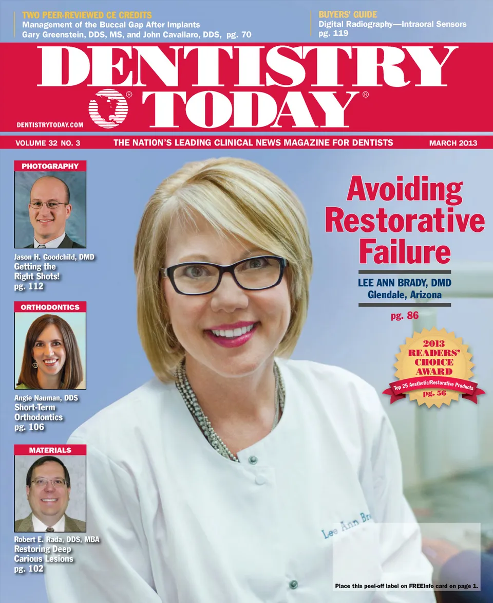 Dentistry Today — March 2013 cover