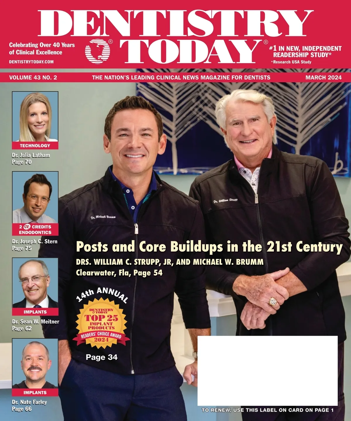 Dentistry Today — March 2024 cover