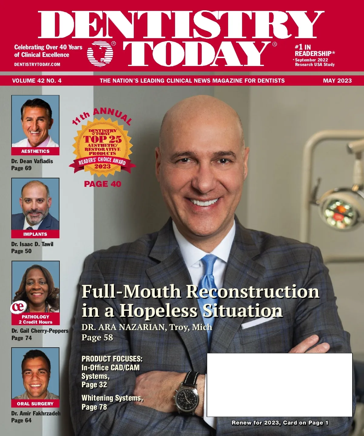 Dentistry Today — May 2023 cover
