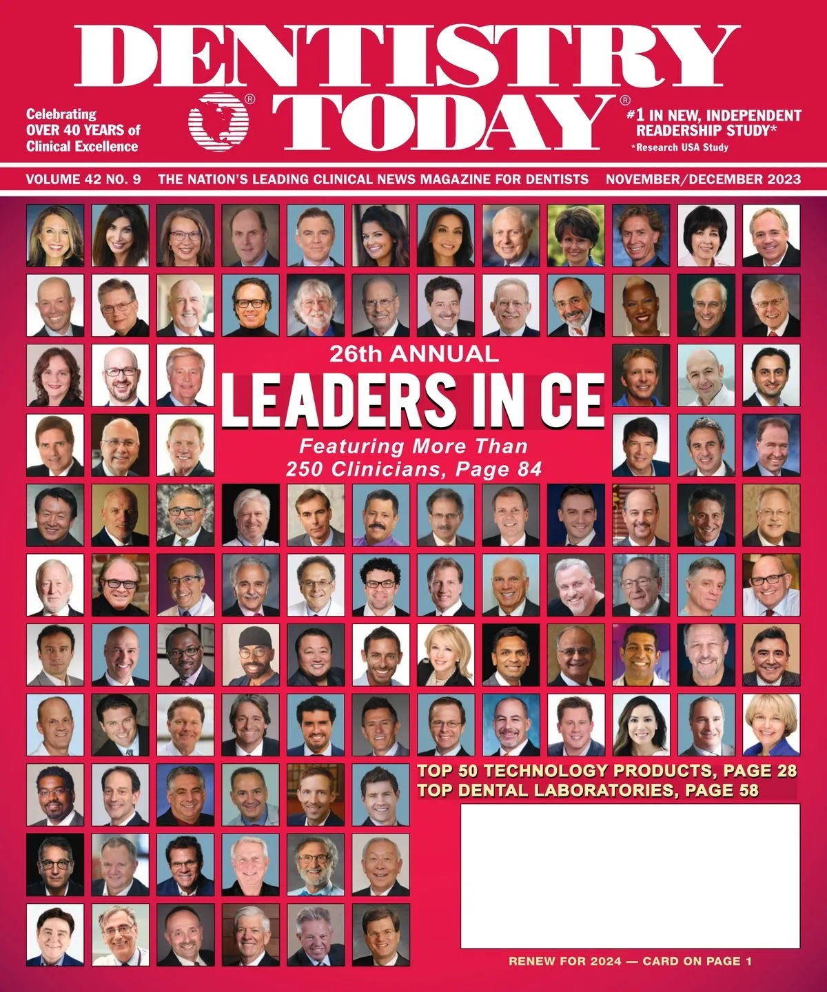 Dentistry Today — November/December 2023 cover