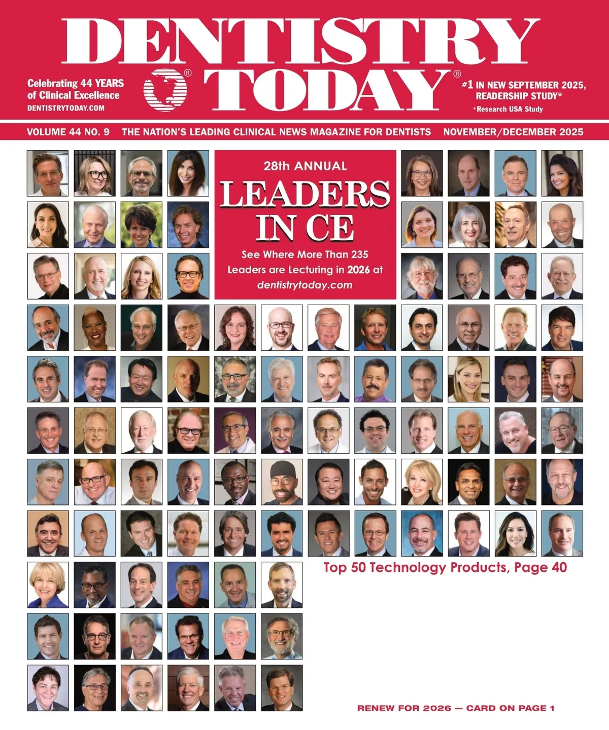 Dentistry Today — November/December 2025 cover
