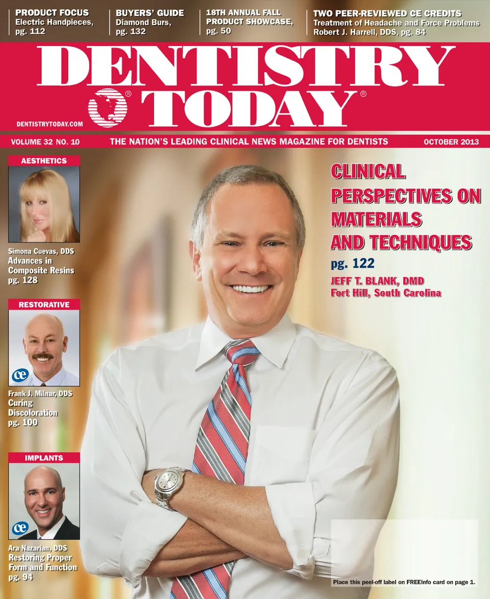 Dentistry Today — October 2013 cover