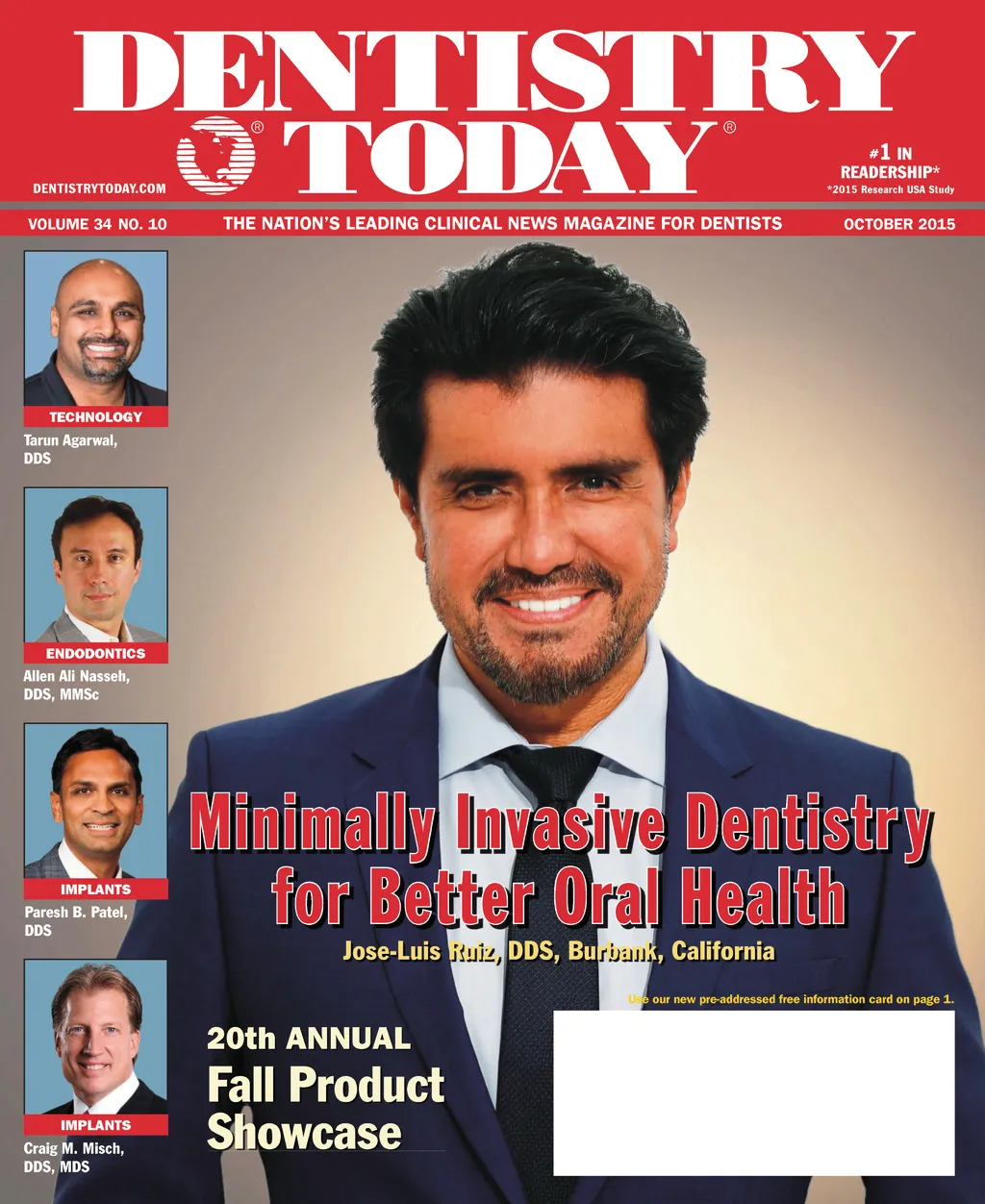 Dentistry Today — October 2015 cover