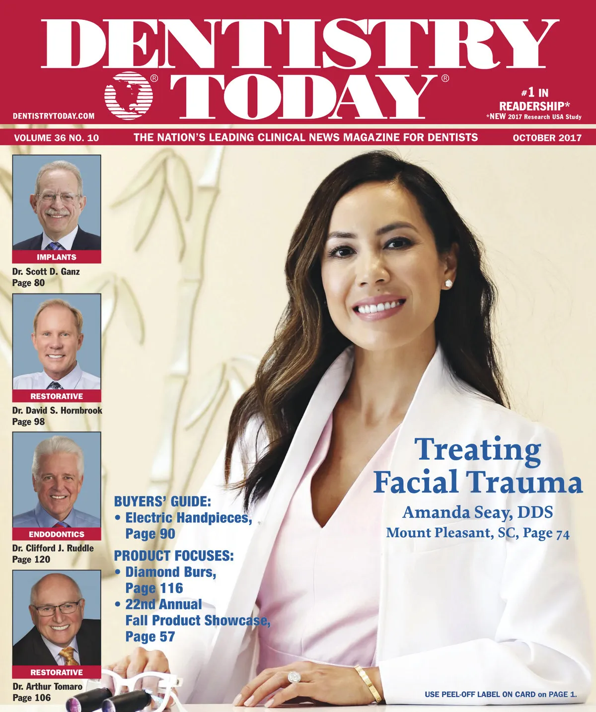 Dentistry Today — October 2017 cover