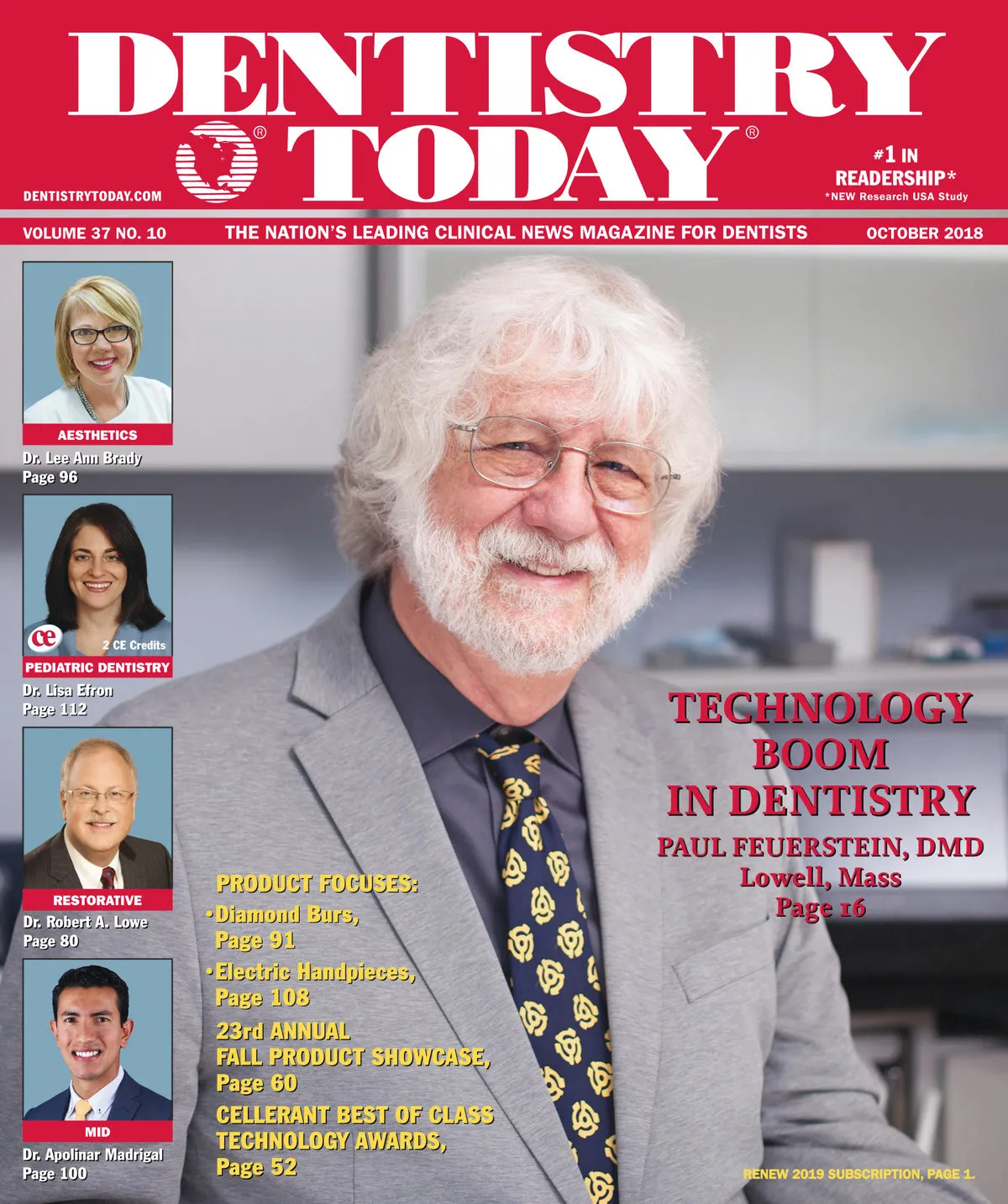 Dentistry Today — October 2018 cover