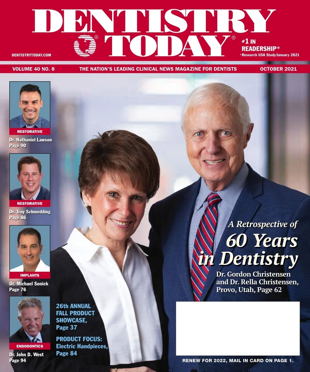 Dentistry Today — October 2021 cover