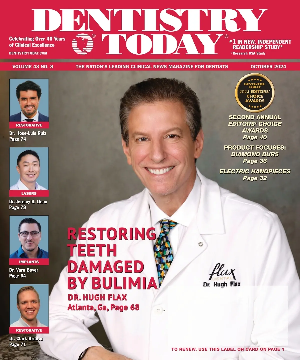 Dentistry Today — October 2024 cover