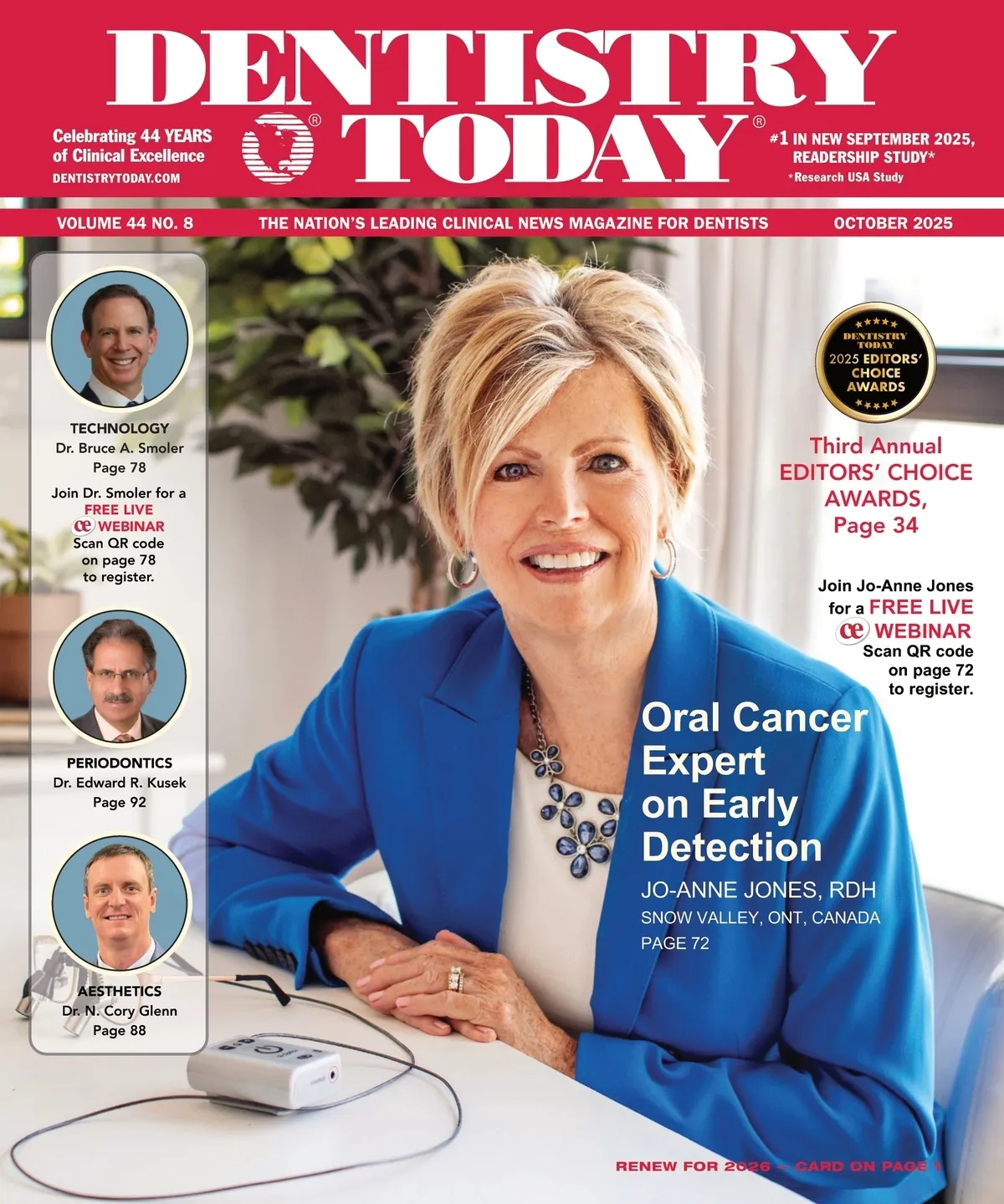 Dentistry Today — October 2025 cover