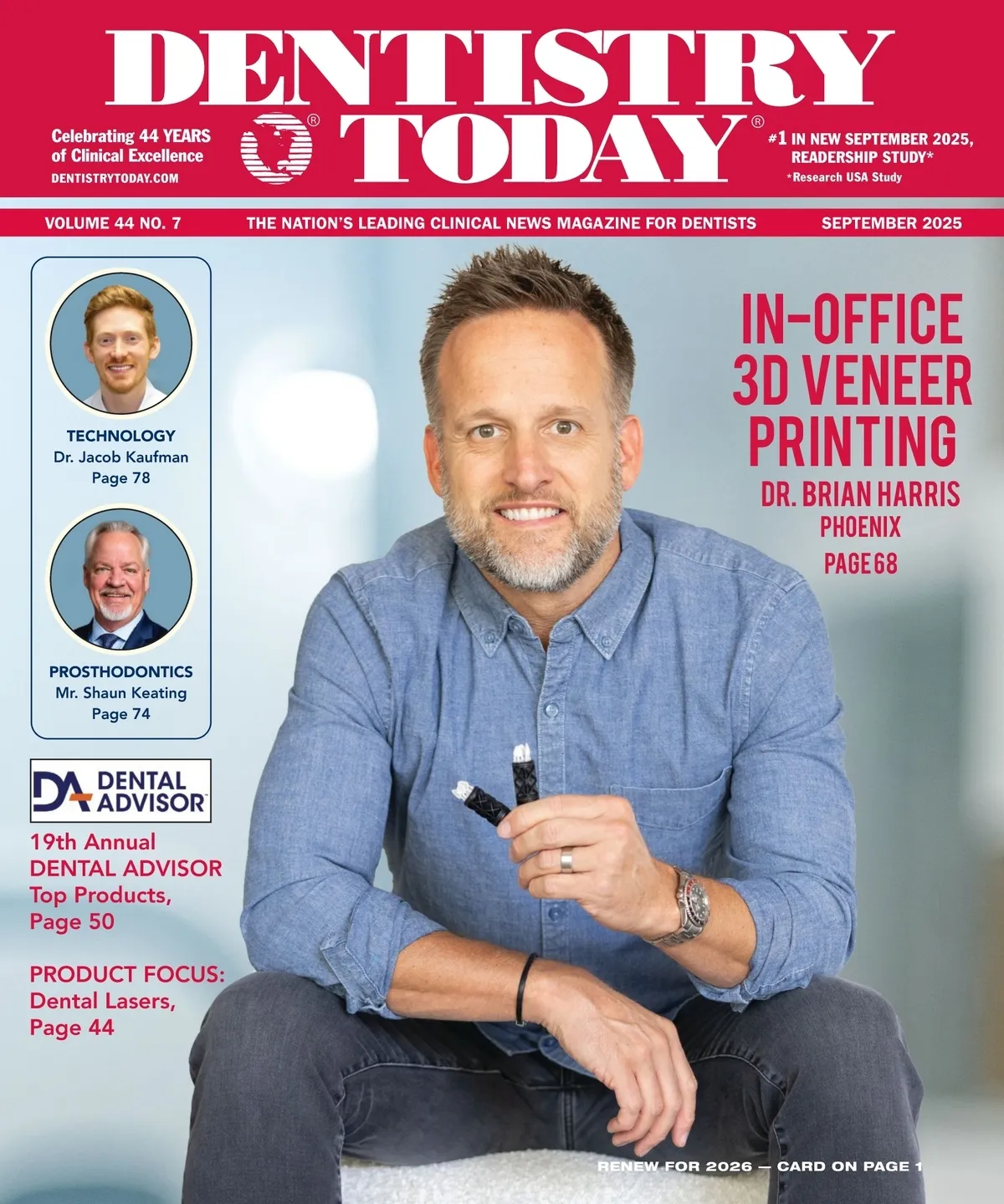 Dentistry Today — September 2025 cover