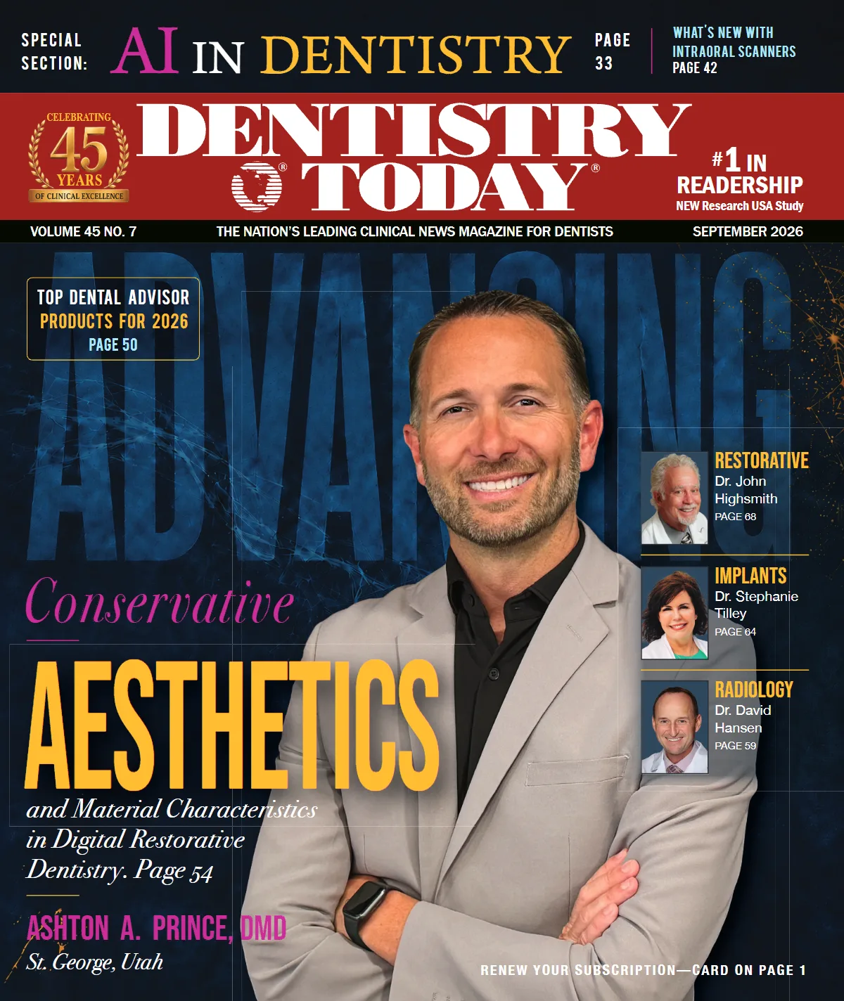 Dentistry Today — September 2026 cover